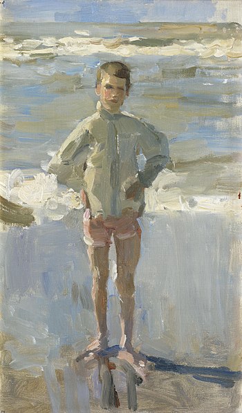 File:2017-02 Isaac Israels - Young boy on a beach.jpg