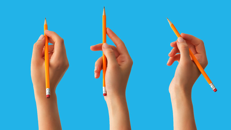 5 Grips for holding your pencil