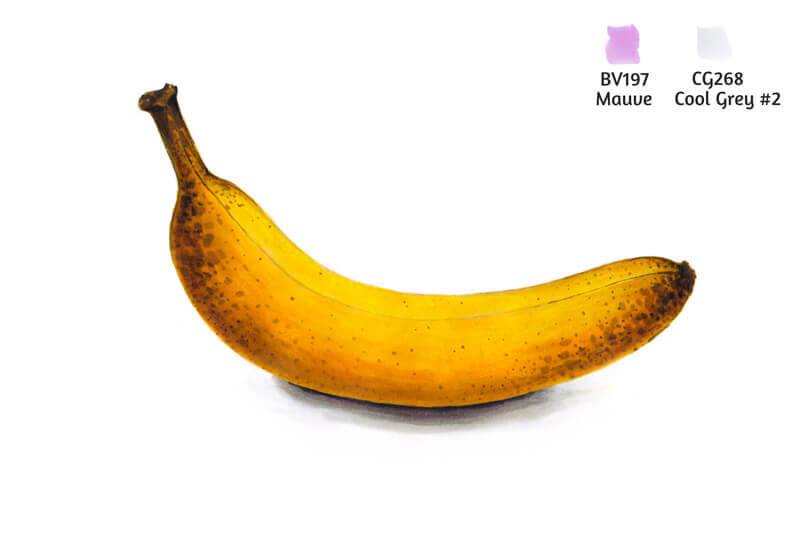 Marker drawing of a banana