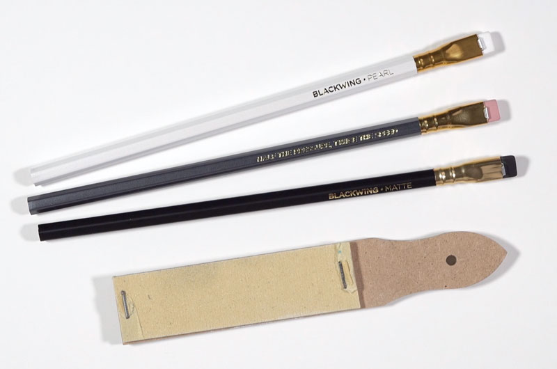 three blackwing pencils