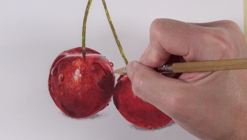 Burnishing colored pencil applications