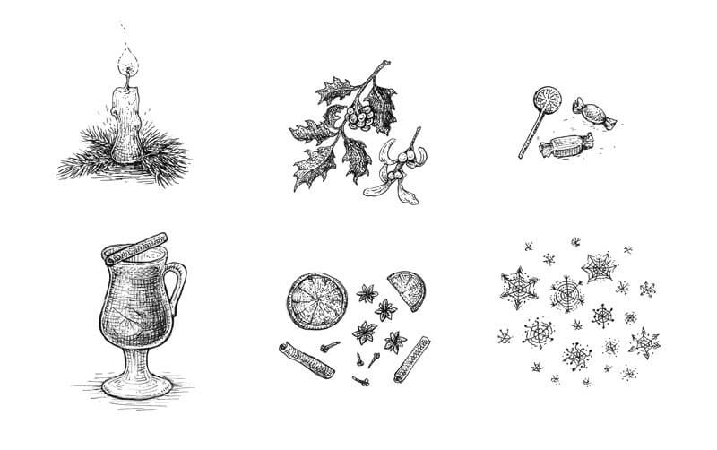 More Holiday inspired drawing ideas