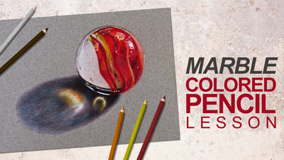 How to Draw a Marble with Colored Pencils