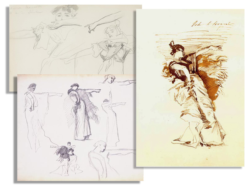 Sketches of the dancer