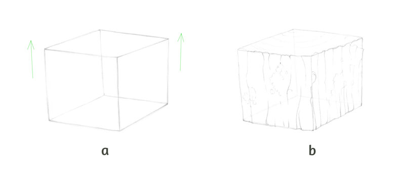 Drawing texture on a cube