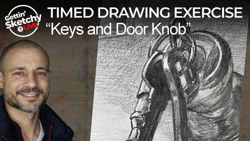 Drawing a Door Knob and Keys