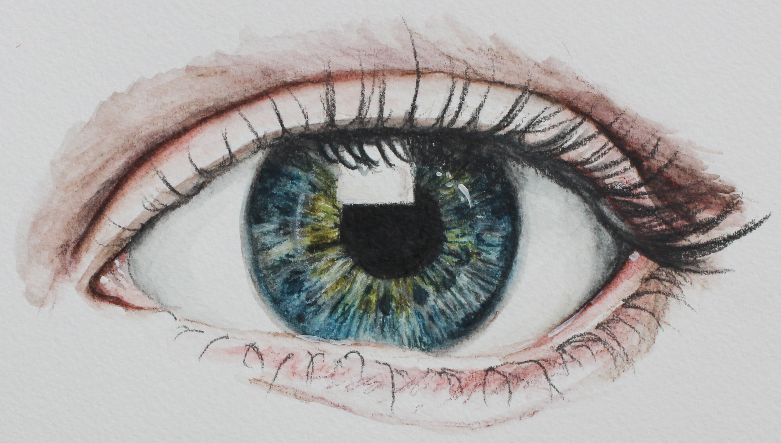 How to draw an eye with Graphitint Pencils
