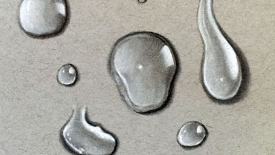 How to Draw Water Droplets