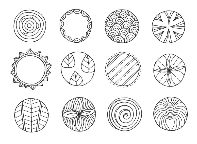 Circle patterns - meditative doodling