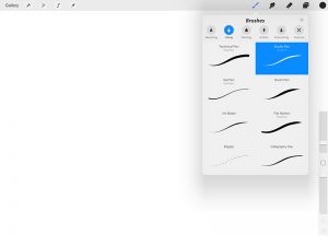 Sketching in Procreate