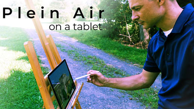 Plein Air Painting on a Tablet
