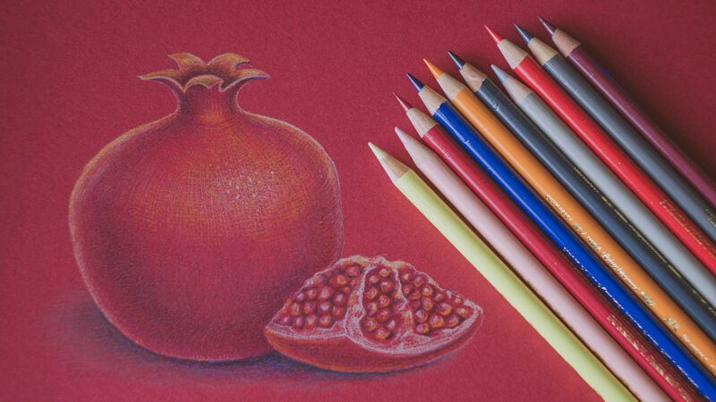 Try something new with colored pencils