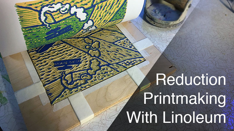 Reduction Printmaking with Linoleum