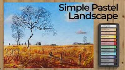 Simple Pastel Landscape