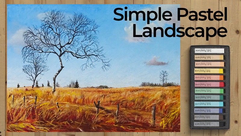 Simple and Easy Pastel Landscape