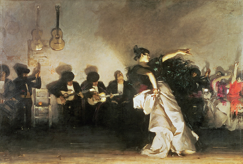 John Singer Sargent showing movement in a painting