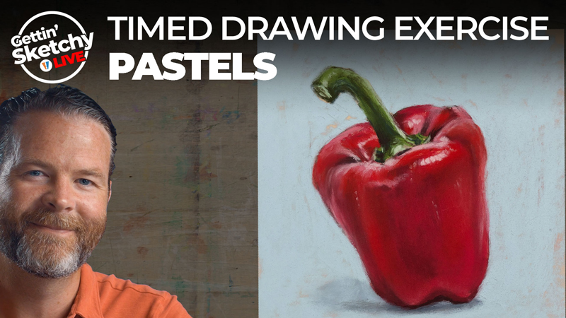 How to Draw a Red Pepper with Pastels