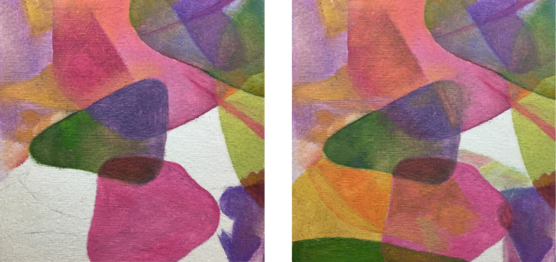 Painting exercise 4 - Mimicking watercolor step 3 and 4